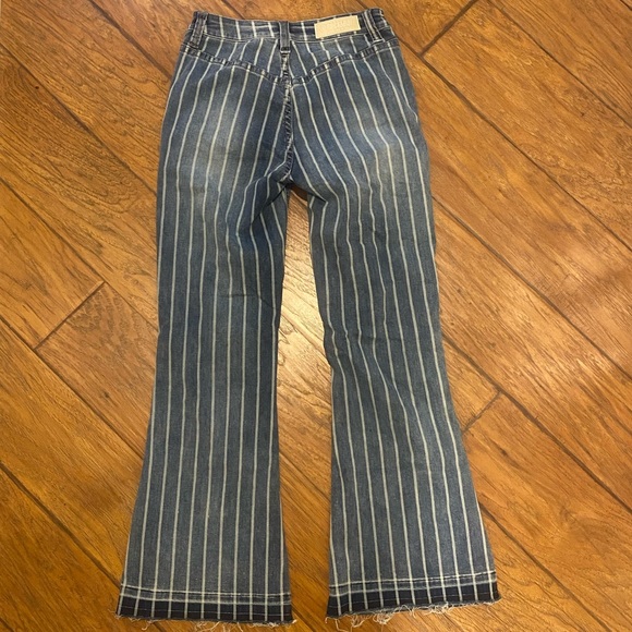 ROCK N ROLL DENIM STRIPED TROUSER JEANS - Picture 3 of 3